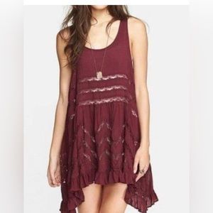 FREE PEOPLE VOILE SLIP DRESS EUC